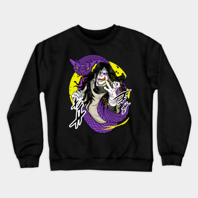 Orochimaru Classic Villain Poster - Naruto Anime Crewneck Sweatshirt by Otaku Vibes