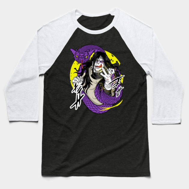 Orochimaru Classic Villain Poster - Naruto Anime Baseball T-Shirt by Otaku Vibes
