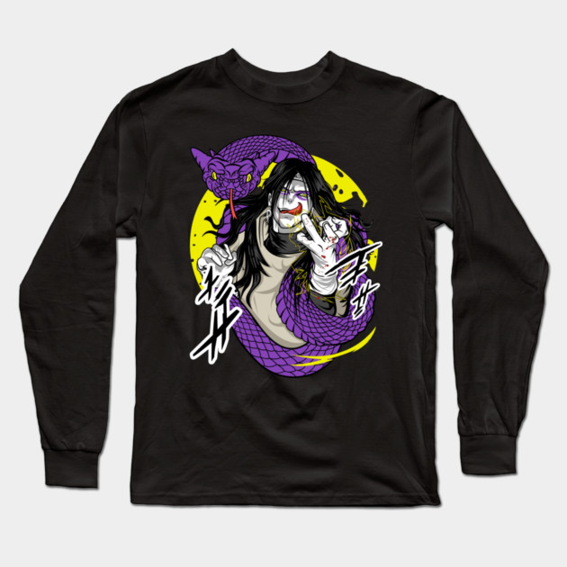Orochimaru Classic Villain Poster - Naruto Anime Long Sleeve T-Shirt by Otaku Vibes