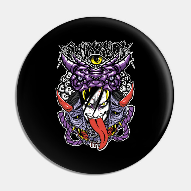 Orochimaru Snake Aura Design - Naruto Anime Pin by Otaku Vibes