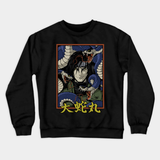Orochimaru Snake Aura Design - Naruto Anime Crewneck Sweatshirt by Otaku Vibes