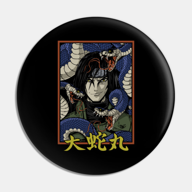 Orochimaru Snake Aura Design - Naruto Anime Pin by Otaku Vibes