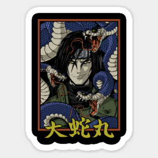 Orochimaru Snake Aura Design - Naruto Anime Magnet