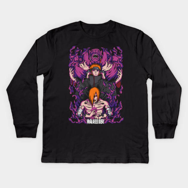 Nagato Six Paths - Naruto Kids Long Sleeve T-Shirt by Otaku Vibes