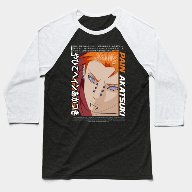 Pain Six Paths - Naruto Anime Baseball T-Shirt by Otaku Vibes