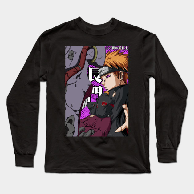 Pain Rinnegan - Naruto Anime Long Sleeve T-Shirt by Otaku Vibes
