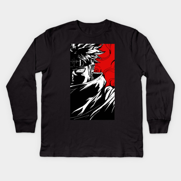 Pain Six Paths Standoff Art - Naruto Anime Kids Long Sleeve T-Shirt by Otaku Vibes