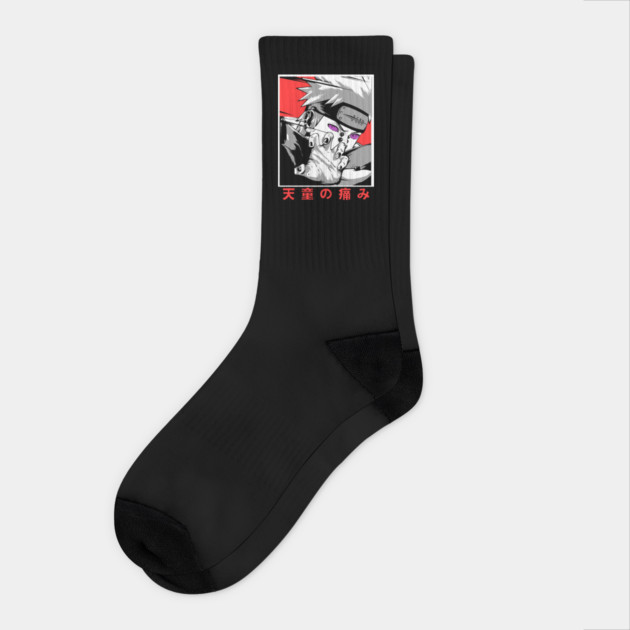 Pain Red Cloud Akatsuki - Naruto Anime Socks by Otaku Vibes