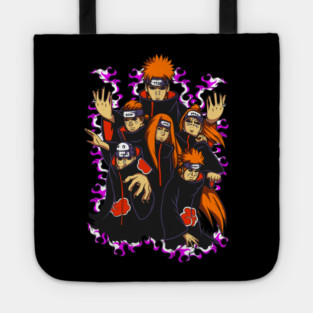 Pain Six Paths Standoff Art - Naruto Anime Tote