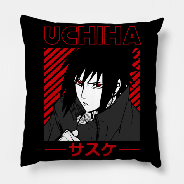 Sasuke Uchiha Sharingan Power - Naruto Anime Pillow by Otaku Vibes