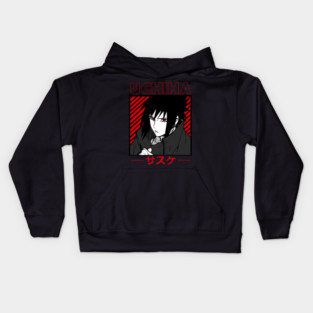 Sasuke Uchiha Sharingan Power - Naruto Anime Kids Hoodie