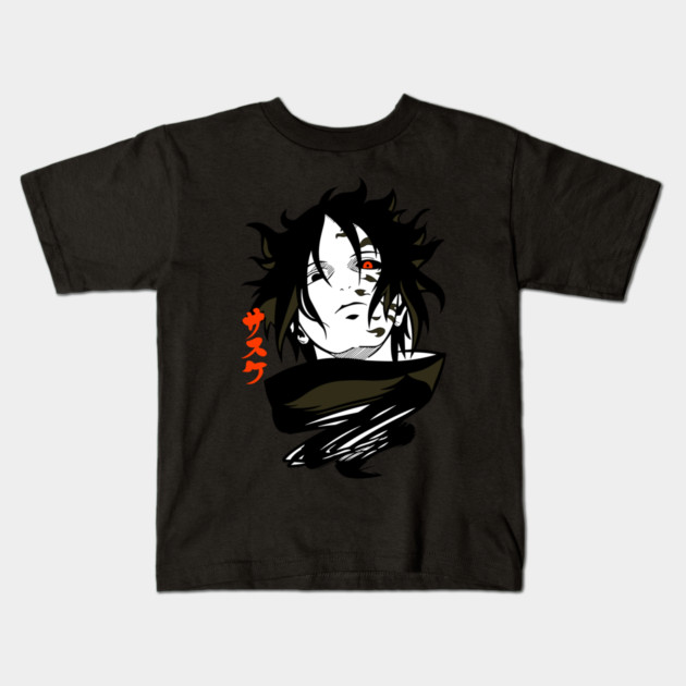 Sasuke Cursed Mark Cool Art Kids T-Shirt by Otaku Vibes