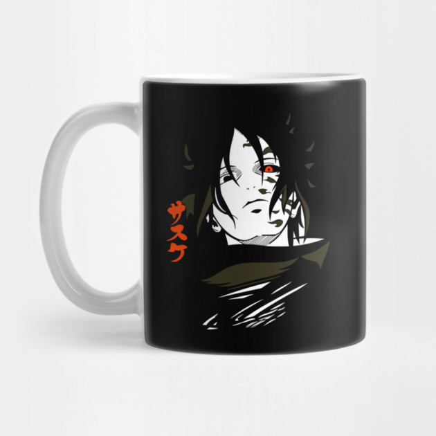 Sasuke Cursed Mark Cool Art by Otaku Vibes