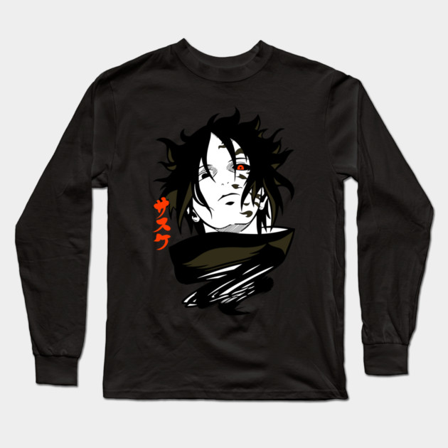 Sasuke Cursed Mark Cool Art Long Sleeve T-Shirt by Otaku Vibes