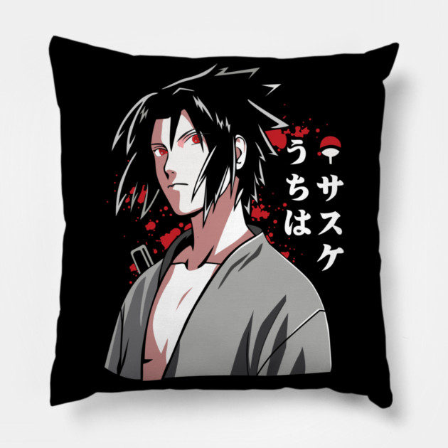 Uchiha Sasuke Cool Art - Naruto Anime Pillow by Otaku Vibes
