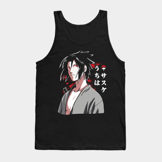 Uchiha Sasuke Cool Art - Naruto Anime Tank Top by Otaku Vibes