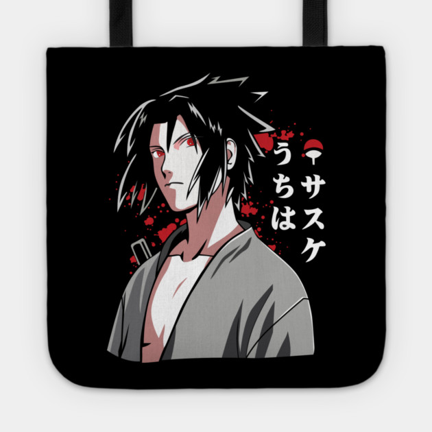 Uchiha Sasuke Cool Art - Naruto Anime Tote by Otaku Vibes