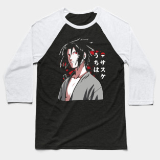 Uchiha Sasuke Cool Art - Naruto Anime Baseball T-Shirt