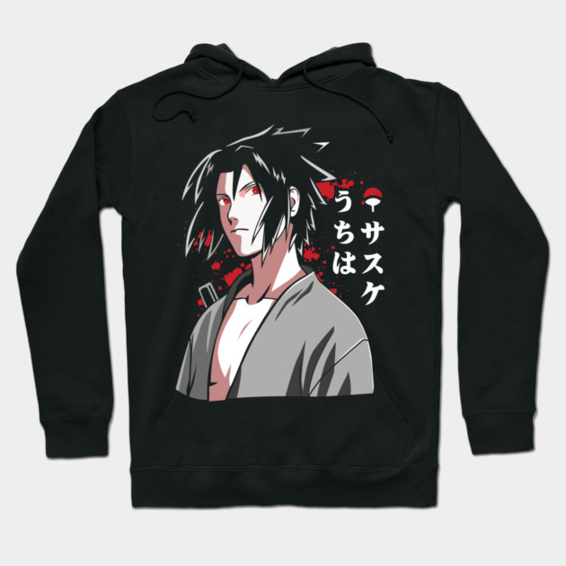 Uchiha Sasuke Cool Art - Naruto Anime Hoodie by Otaku Vibes