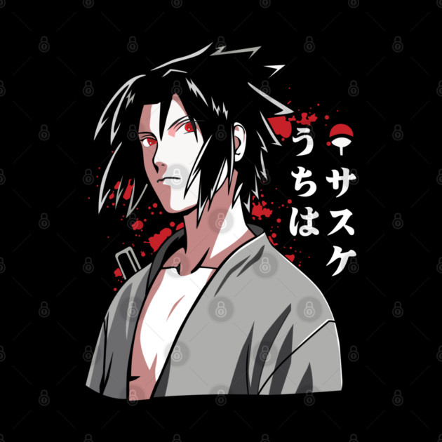 Uchiha Sasuke Cool Art - Naruto Anime by Otaku Vibes