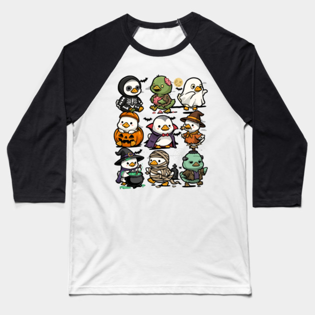 Spooky Ducks Baseball T-Shirt by GoshWow®
