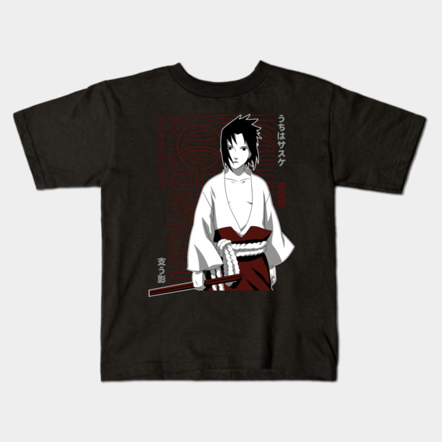 Sasuke and Rinnegan Eye Art - Naruto Kids T-Shirt by Otaku Vibes