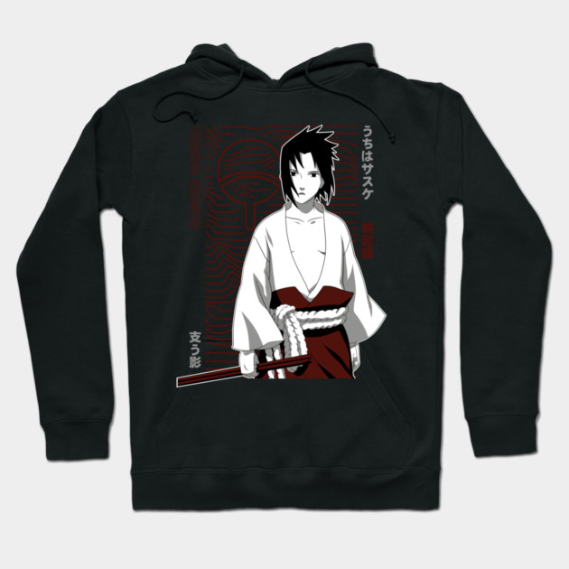 Sasuke and Rinnegan Eye Art - Naruto Hoodie by Otaku Vibes