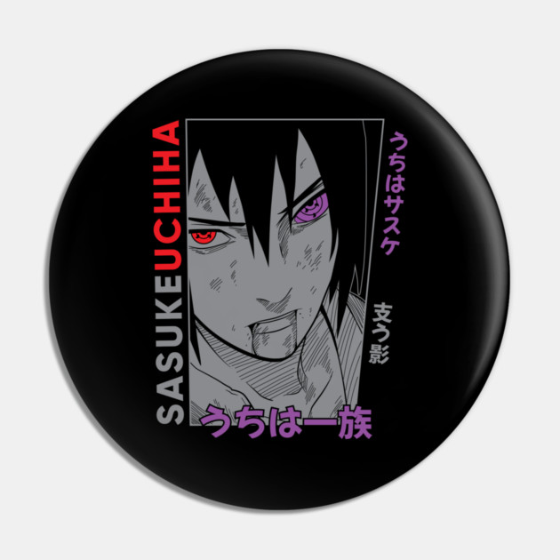Sasuke and Rinnegan Eye Art - Naruto Pin by Otaku Vibes