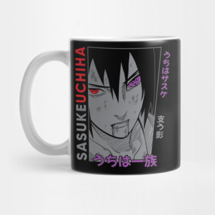 Sasuke and Rinnegan Eye Art - Naruto Mug