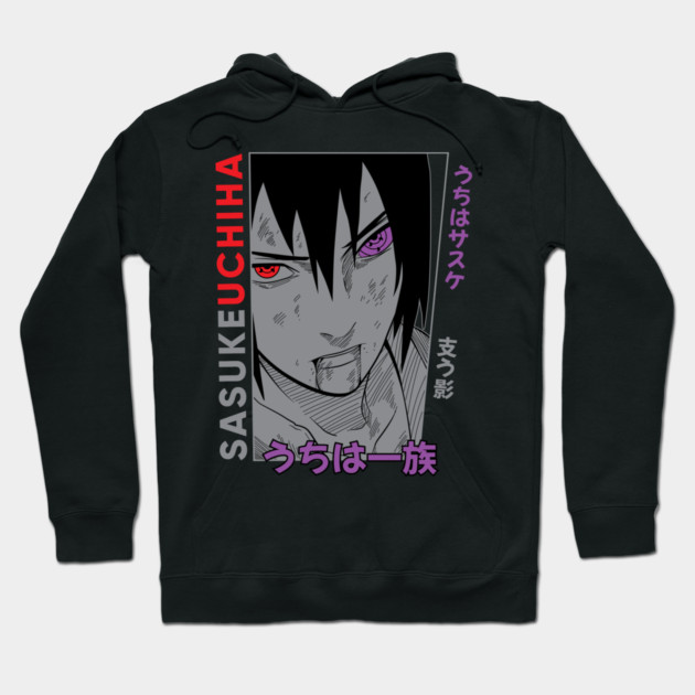 Sasuke and Rinnegan Eye Art - Naruto Hoodie by Otaku Vibes