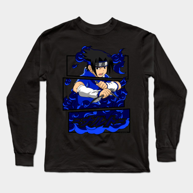 Sasuke Uchiha - Naruto Anime Long Sleeve T-Shirt by Otaku Vibes