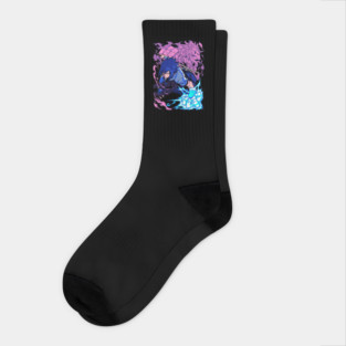 Sasuke Uchiha Sharingan - Naruto Anime Socks