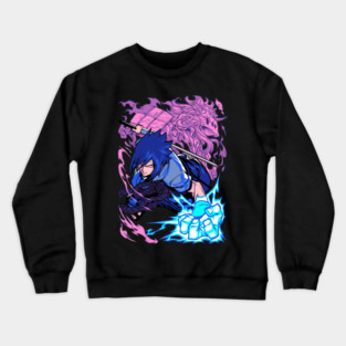 Sasuke Uchiha Sharingan - Naruto Anime Crewneck Sweatshirt
