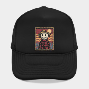 Happy Scarecrow | The Cheerful Pumpkin Patch Friend Hat