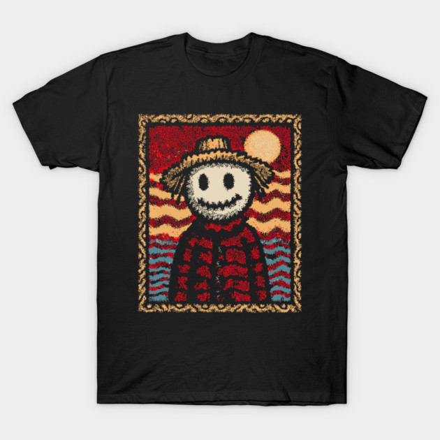 Happy Scarecrow | The Cheerful Pumpkin Patch Friend T-Shirt by TuncGK