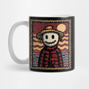 Happy Scarecrow | The Cheerful Pumpkin Patch Friend Mug