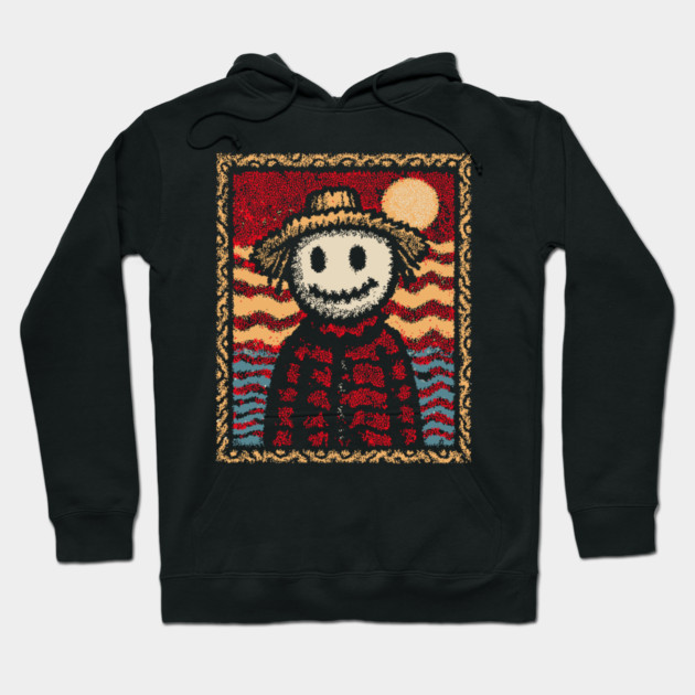 Happy Scarecrow | The Cheerful Pumpkin Patch Friend Hoodie by TuncGK