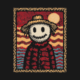 Happy Scarecrow | The Cheerful Pumpkin Patch Friend T-Shirt