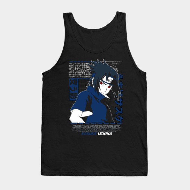 Sasuke Uchiha Sharingan - Naruto Anime Tank Top by Otaku Vibes