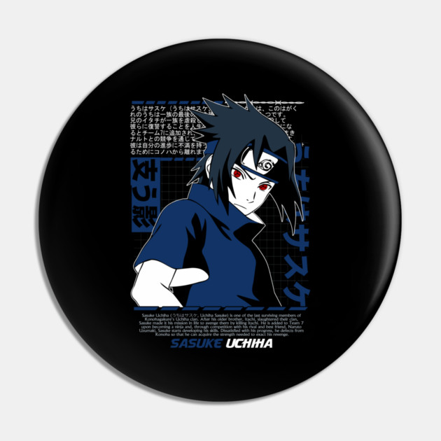 Sasuke Uchiha Sharingan - Naruto Anime Pin by Otaku Vibes