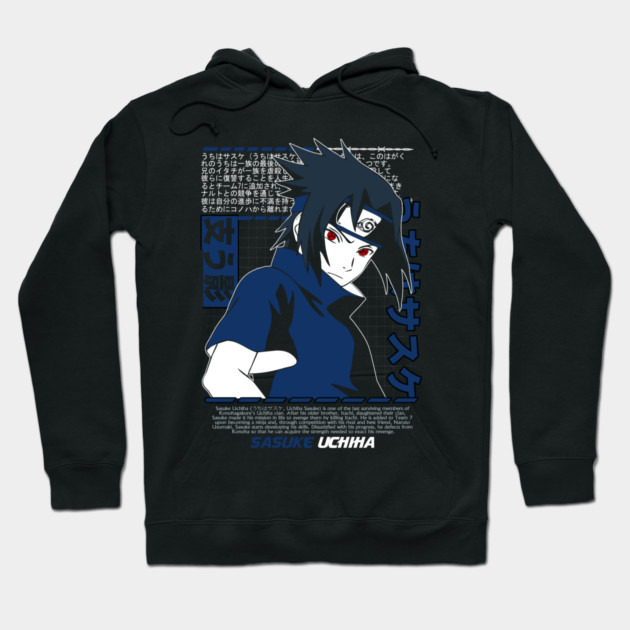 Sasuke Uchiha Sharingan - Naruto Anime Hoodie by Otaku Vibes