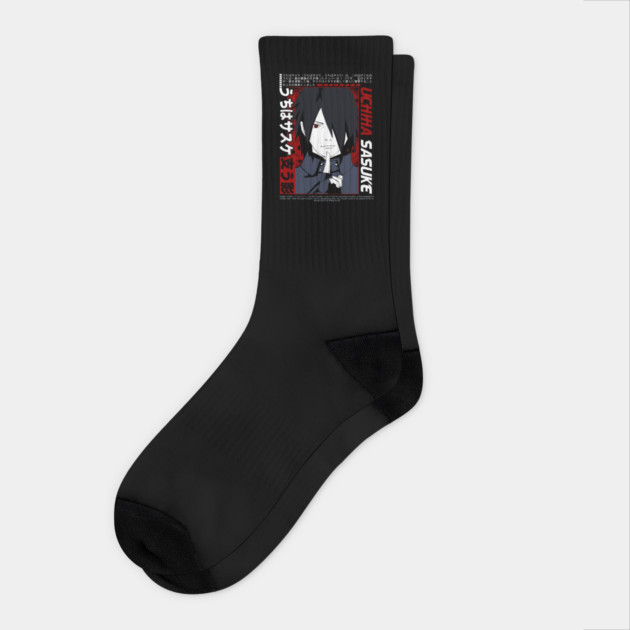 Old Uchiha Sasuke - Naruto Anime Socks by Otaku Vibes