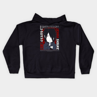 Old Uchiha Sasuke - Naruto Anime Kids Hoodie