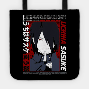 Old Uchiha Sasuke - Naruto Anime Tote