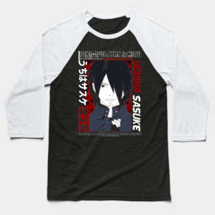 Old Uchiha Sasuke - Naruto Anime Baseball T-Shirt