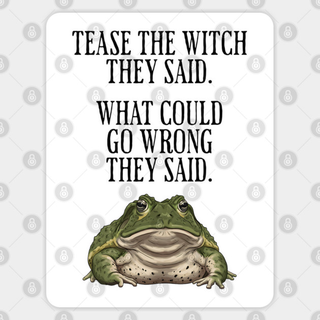 Tease The Witch They Said, What Could Go Wrong They Said Sticker by Luxinda