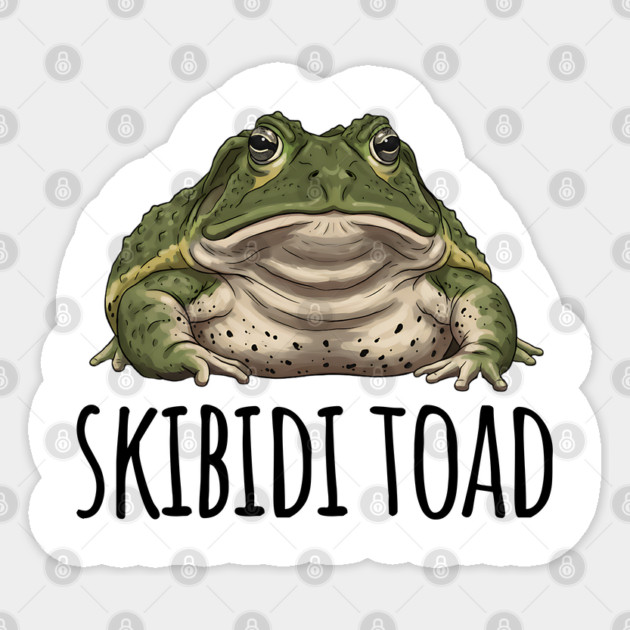 Skibidi Toad, because of course it is, bruh Sticker by Luxinda