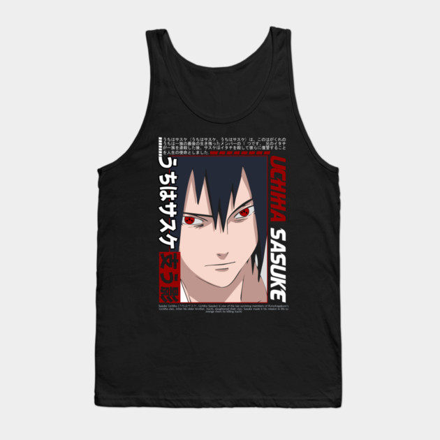 Uchiha Sasuke Sharingan - Naruto Anime Tank Top by Otaku Vibes