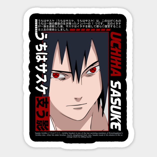 Uchiha Sasuke Sharingan - Naruto Anime Magnet by Otaku Vibes