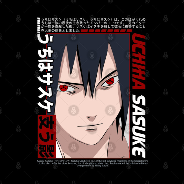 Uchiha Sasuke Sharingan - Naruto Anime by Otaku Vibes